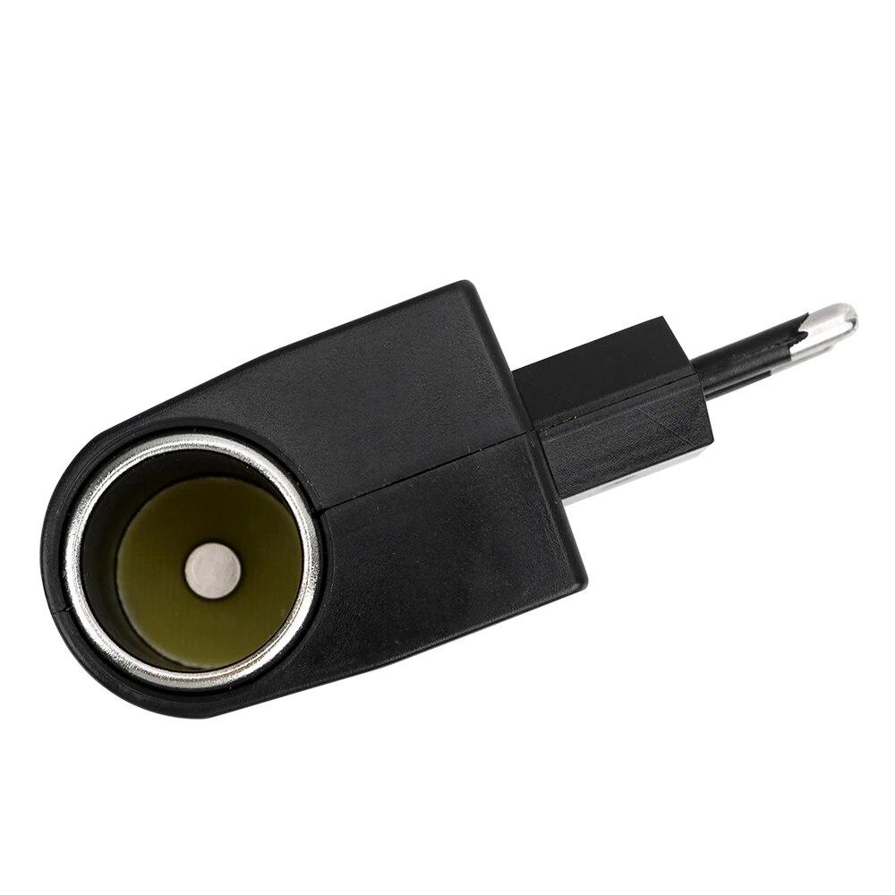 AC 220V To DC 12V Auto Accessories Converter EU US Plug Interior Parts Black Car Cigarette Lighter Adapter