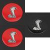 Stilvoller und langlebiger 85mm Lenkradaufkleber mit Cobra Shelby Emblem für Ford Mustang Gt350 Gt350r
