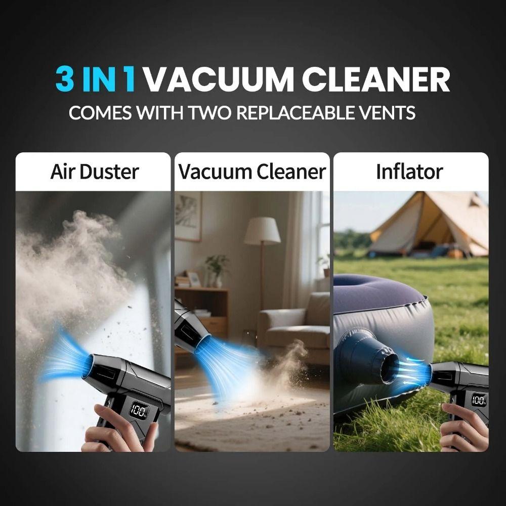 Digital Display Handheld Turbo Violent Fan 110000 RPM Mini Electric Air Blower  Blowing Snow