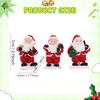 3 Pieces Christmas Miniature Figurine with Gift Bag Xmas Sculpture Christmas Decoration for Indoor Outdoor Bedroom Farmhouse