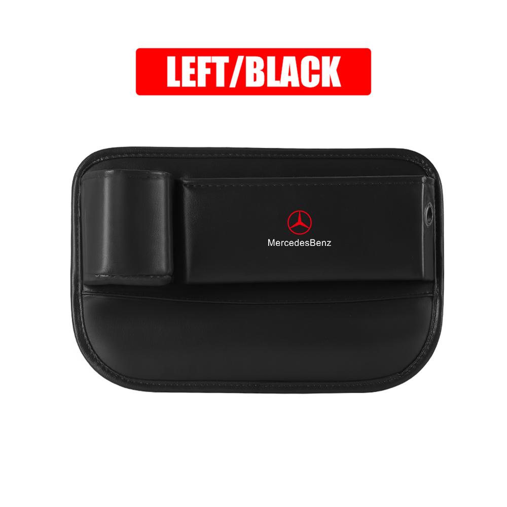 

GLC GLB 1pc PU Leather Auto Console Side Seat Plug Filler Organizer Box Car Seat Gap Bag Multifunction Seat Organizer For Benz 1pc