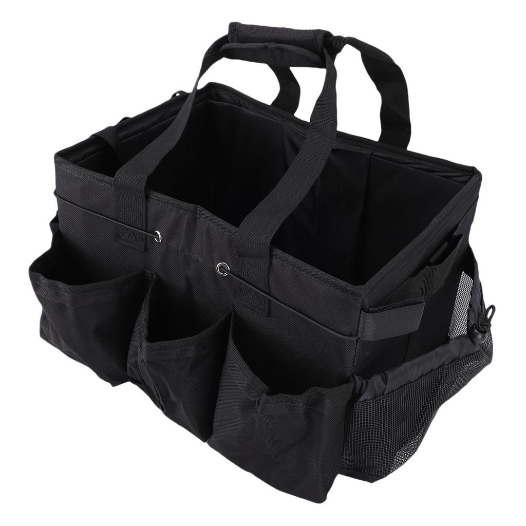Cleaning Bag Water Proof Wearable Cleaning Caddy with Handle Adjustable Shoulder Strap Dividers for Cleaner Housekeeper