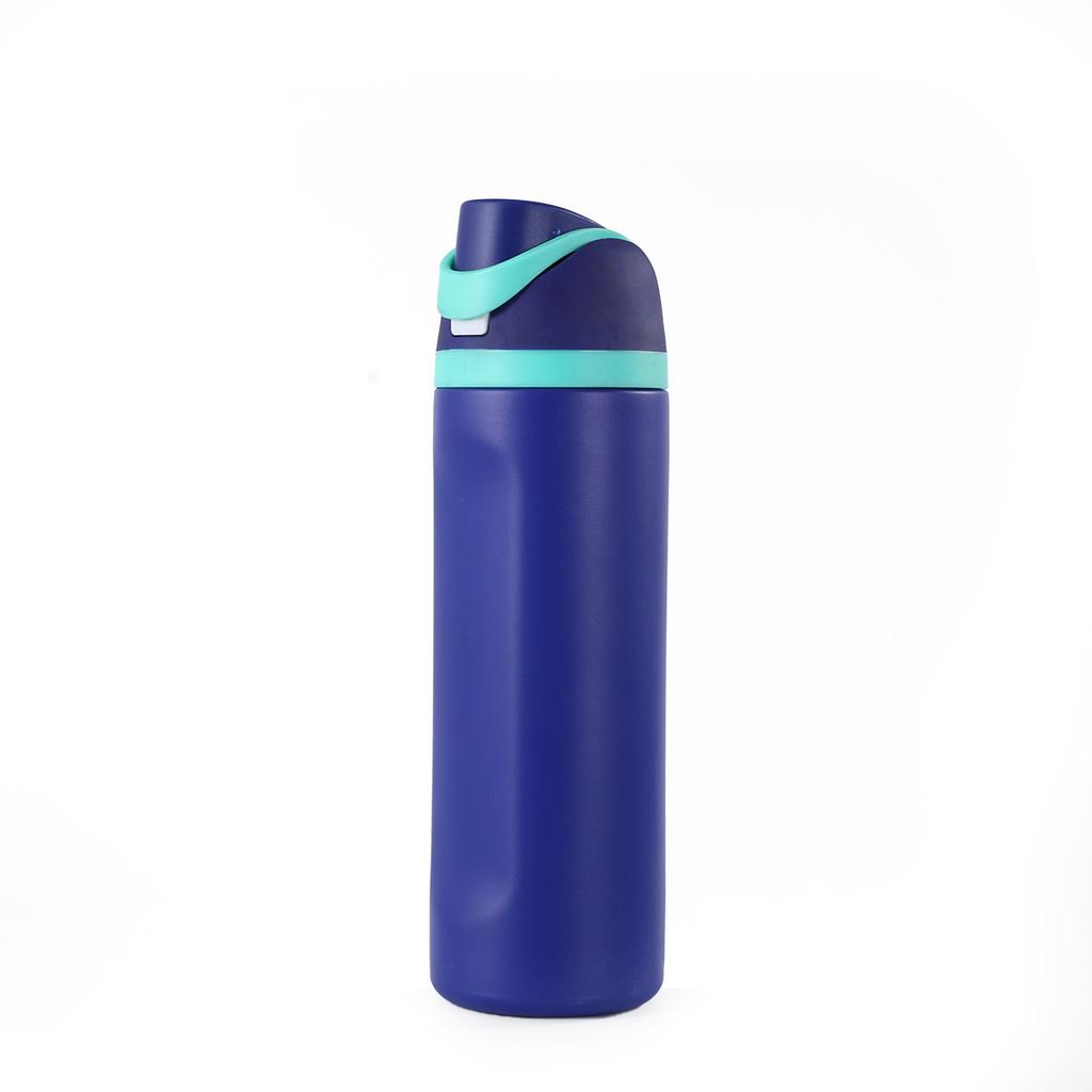 16/19/24/32OZ 304 Stainless Steel Insulated Water Bottle, Leakproof Flip Straw Thermos for Sports Gym Hiking