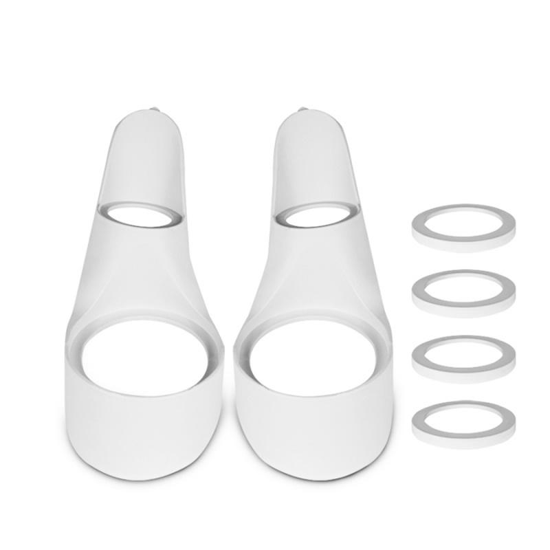 Pair Car Audio Speaker A Column Tweeter Bracket Gasket White For 2 Inch & 4 Inch
