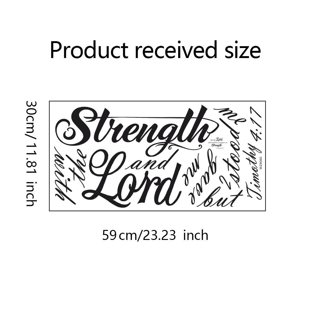 

WZ9060 Английский Слоган Спальня Гостиная Домашний Фон Ландшафтный Дизайн Декоративная Наклейка На Стену 30*59cm/WZ9060