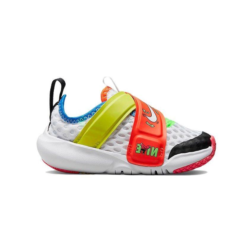 Nike Flex Advance BR TD White Multi Baby Sneakers Signal-Blue Light-Grass-Orange Shock-Green DV1755-111