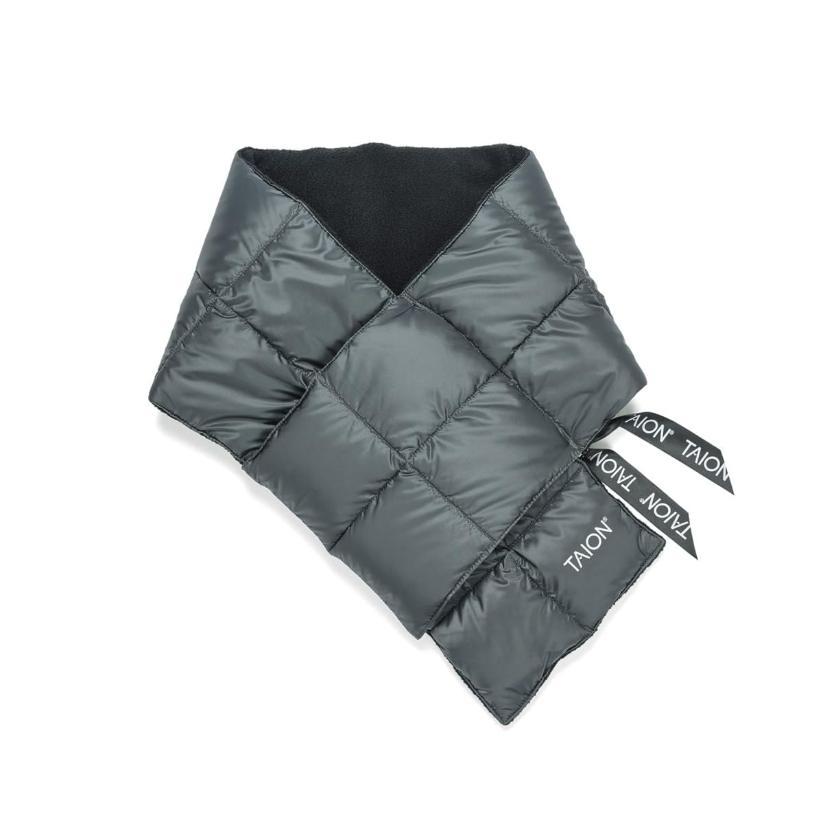 

Пуховый шарф Taion 201A Серо-угольный серый