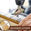 Pins Clean Cutter Stainless Steel Guitar Nut Slot Cutter Measuring Ruler Guitar Repair Tool Set
