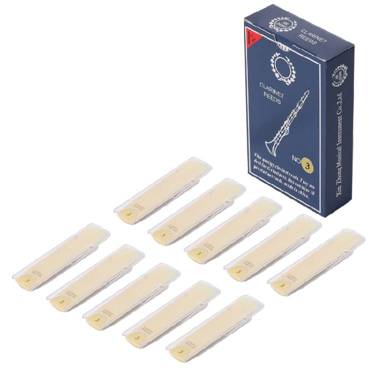 10 Pcs  Clarinet Reeds Traditional Reeds for Clarinet Beginner and Player