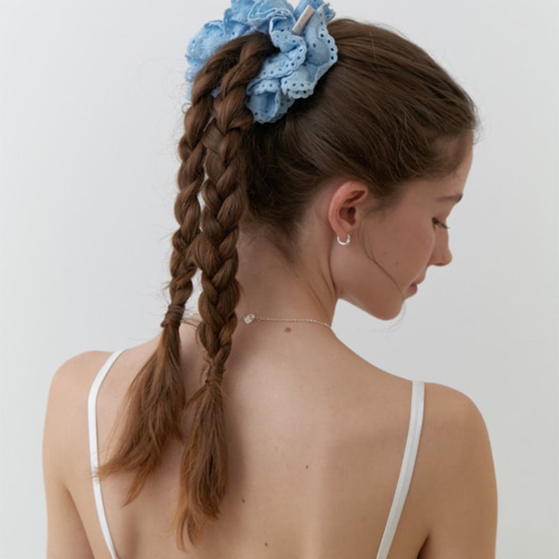 

CARRY BARRETTE Carry Barrette Punching Lace Scrunch Ivory