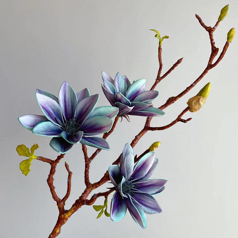 1ks simulace květinových větví svatební girlanda EVA magnólie kytice svatební více možností k dispozici