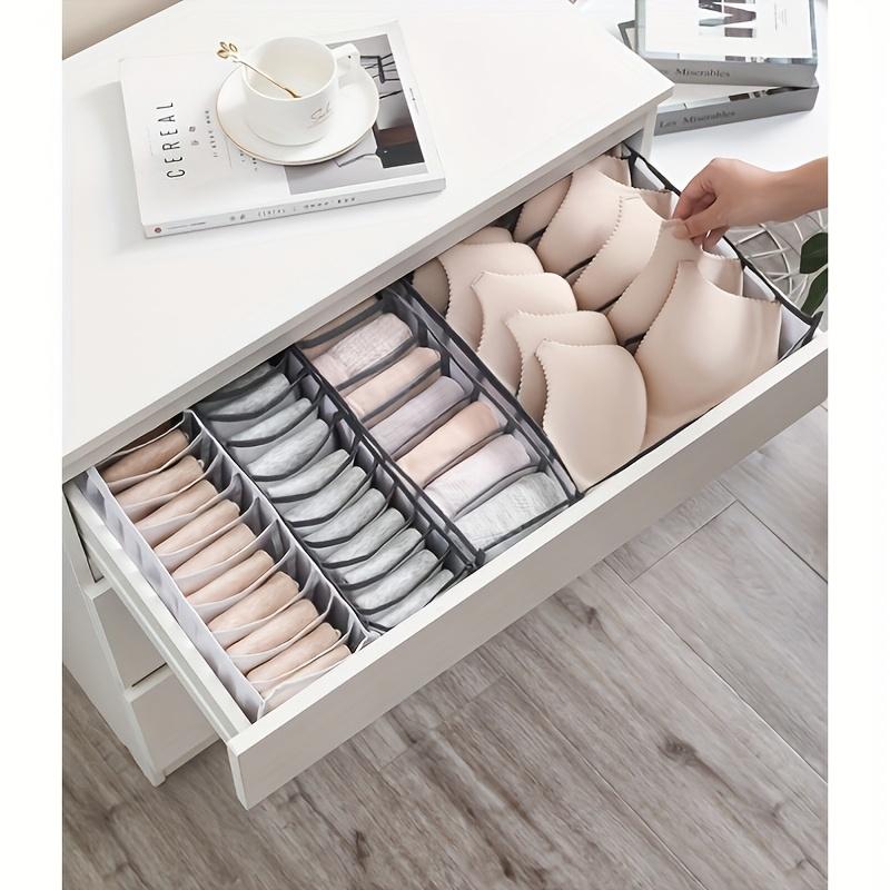 Underwear Sock Organizer Box Multi-functional Foldable Closet Organizers Drawer Divider Storage Boxes For Underpants Socks Bra