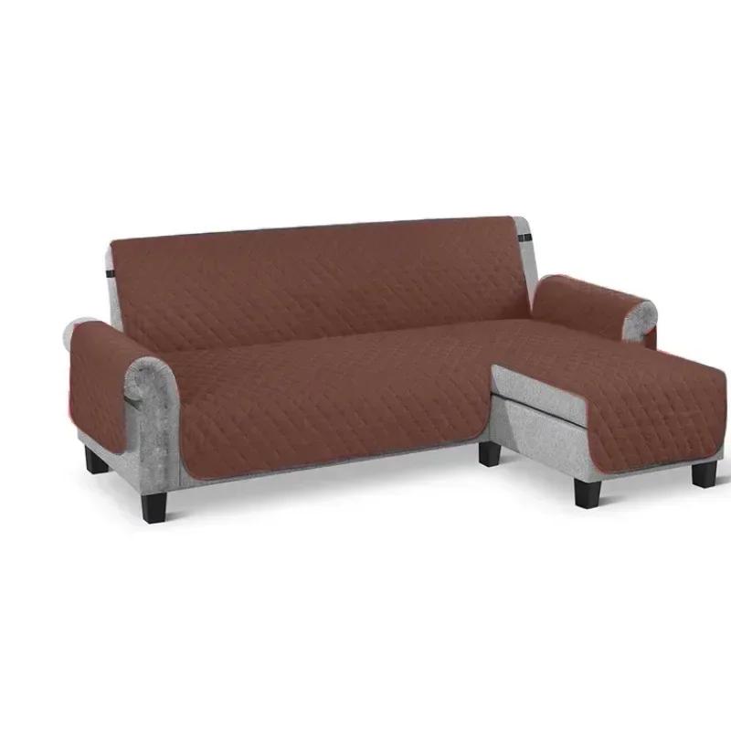 

Водонепроницаемый чехол для кровати для собак, стеганый, противоизносный, L-образный, защитный чехол для дивана для собак, домашних животных, детей, реклайнера, кресла, мебели L темный кофе