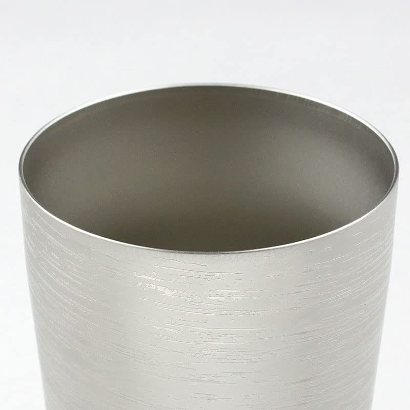 HORIER Titanium Premium Silver Double-Sided Tumbler, Birch,
