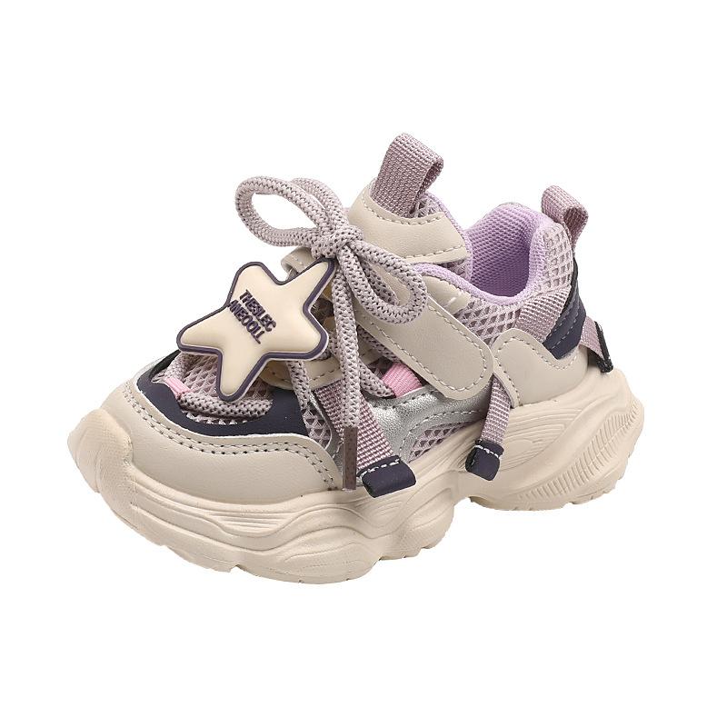 Boys' Soft-soled Sports Shoes, Girls' Lightweight Running Shoes, Breathable Mesh Shoes for Toddlers, New Spring Toddler Shoes