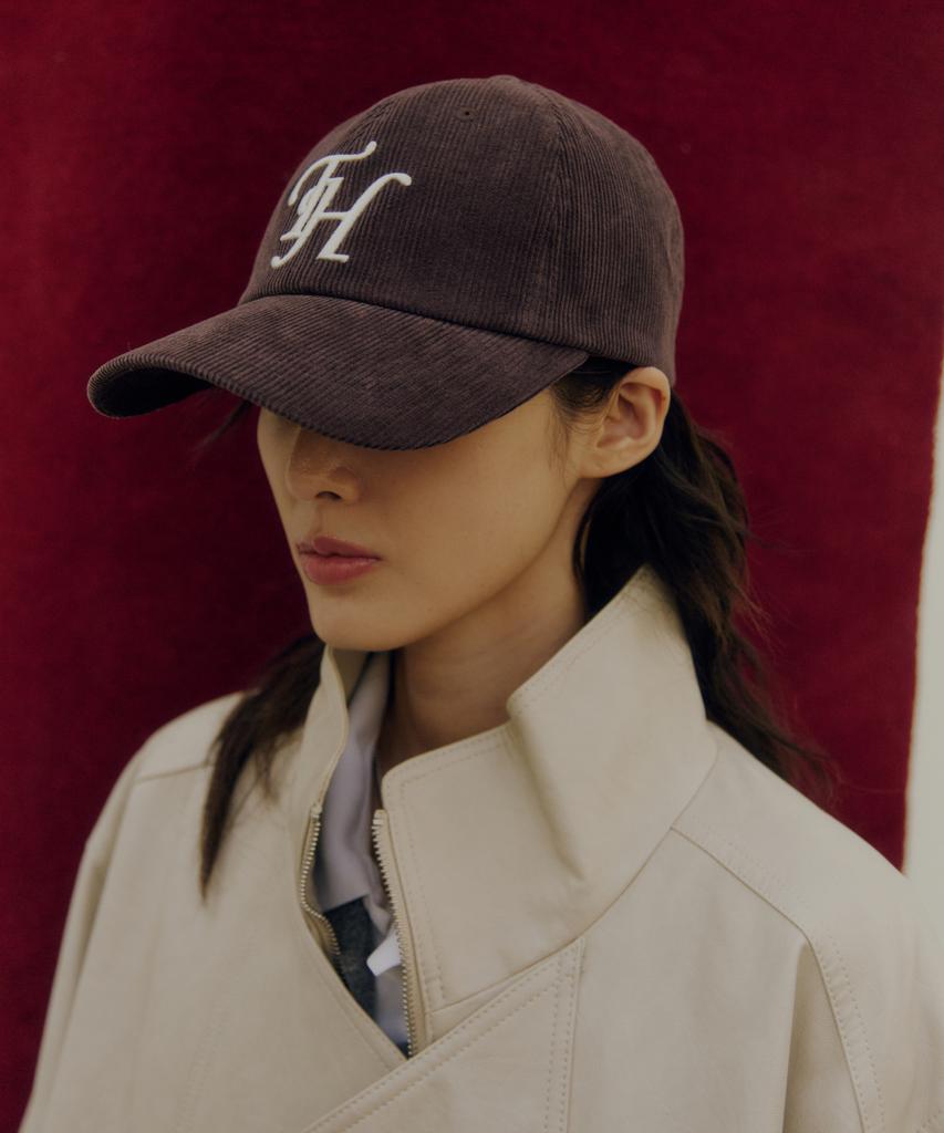 Teulaepighamoni Corduroy Th Logo Deep-Fit Ballcap_Brown