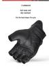 GMBIKER Genuine Leather Retro Motorcycle Half-Finger Gloves - Anti-Fall, Breathable, Full-Finger Optional for Summer Riding