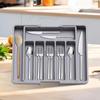 Expandable Silverware Drawer Organizer Tableware Organizer Adjustable Cutlery and Flatware Tray Kitchen Utensil Organizer Gadget