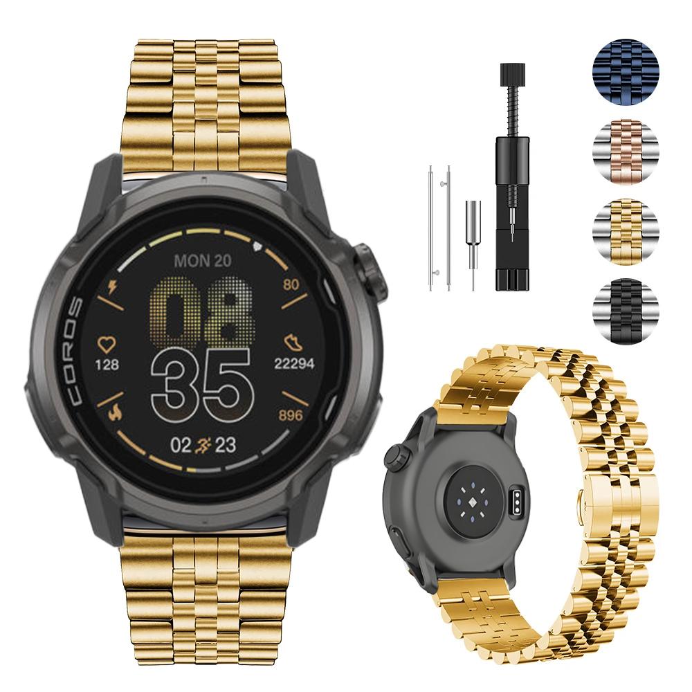 22mm Stainless Steel Metal Strap For COROS APEX 4 42mm/PACE 4 3 Pro Bracelet Band Suunto Vertical 2/Race 2/Run CMF Watch 3 2 Pro
