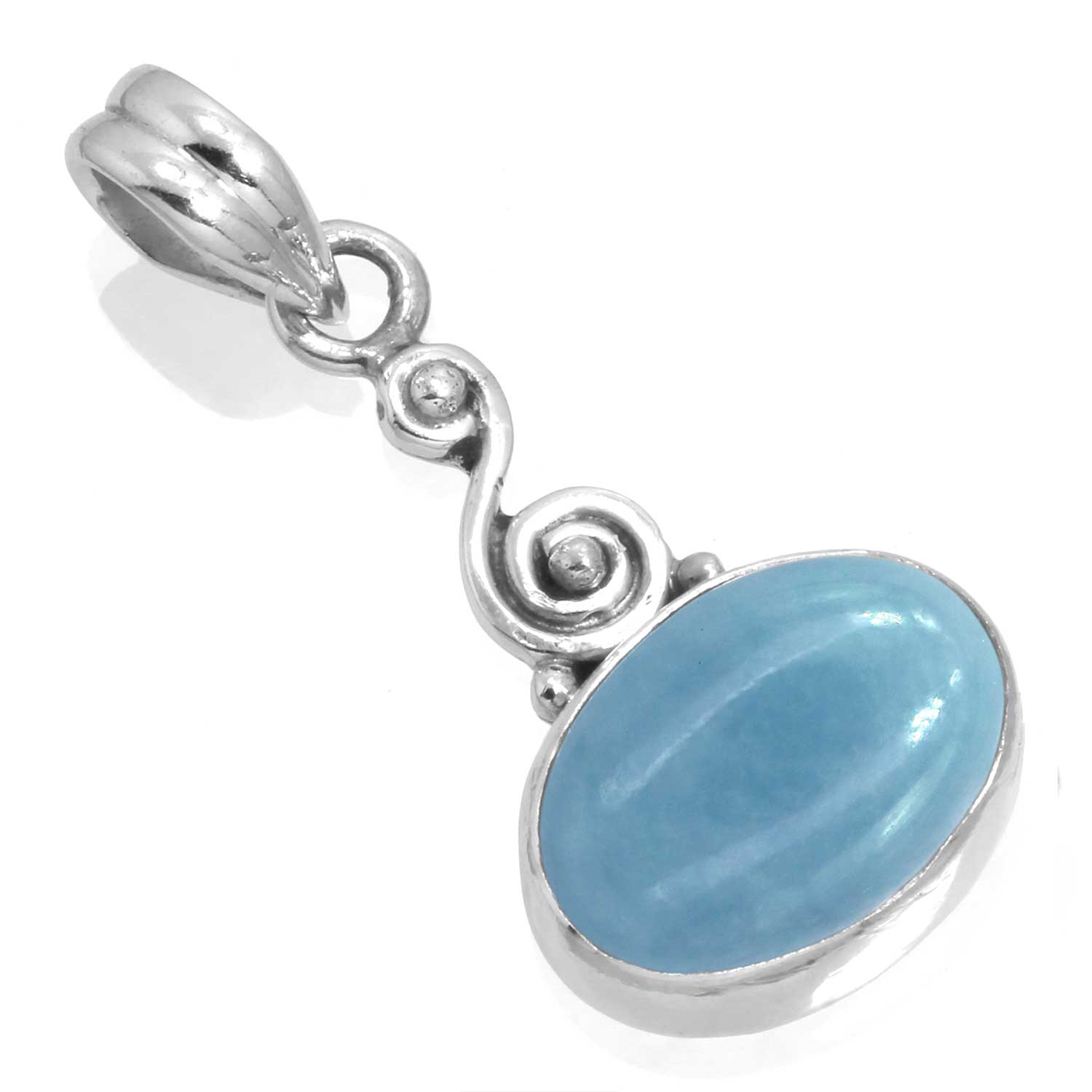 

Подвеска из стерлингового серебра 925 пробы, женская бижутерия с драгоценными камнями, свадебный подарок, амазонит, ангелит, голубой опал, ботсванский агат, мохаве, лазурит, хризоколла