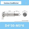 Single-Slot Stainless Steel M3*D4D5 Shoulder Head Bolt with Smooth Shank and Partial Thread