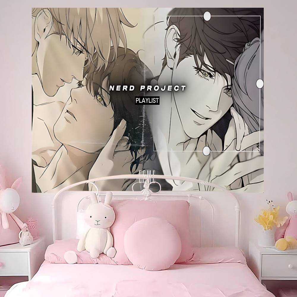 Nerd Project Bl Anime Printed Large Wall Tapestry Hanging Tarot Hippie Wall Rugs Dorm Art Home Decor