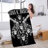 Rock Music Band G-Guns N Roses Microfiber Blanket Quick Drying Beach Towels Oversized Printing Absorbent Pool Towel Blanket