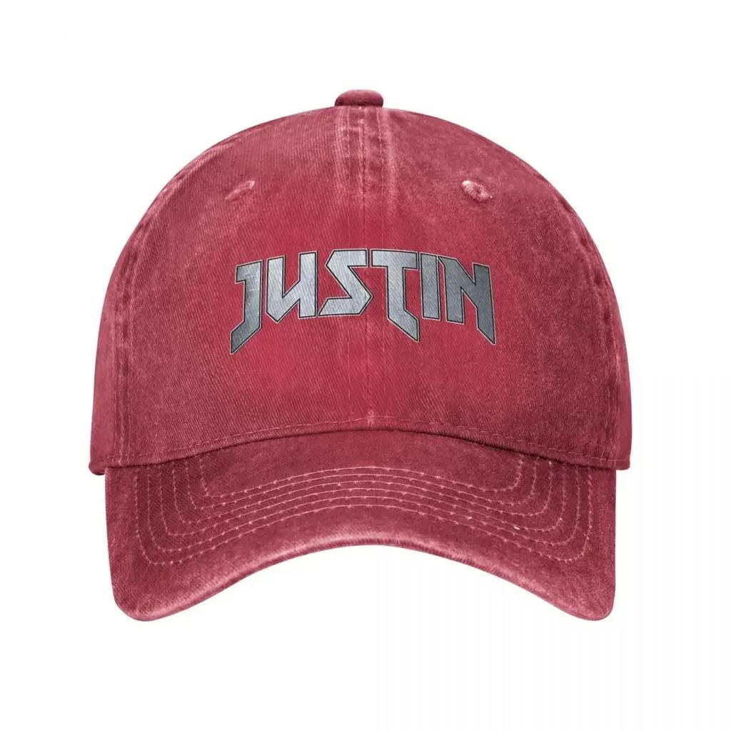 Heavy Metal JJustin Cap für Unisex Baumwolle BBiebers Trucker-Kappe Lässige Kopfbedeckung Verstellbare Passform Baseballkappe