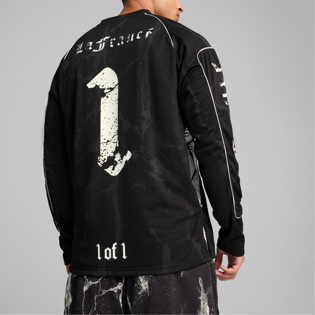 Puma Comfortable Casual Retro Color Block Printed Long Sleeve College Sweatshirt Men Sweatshirt Black 630781-01