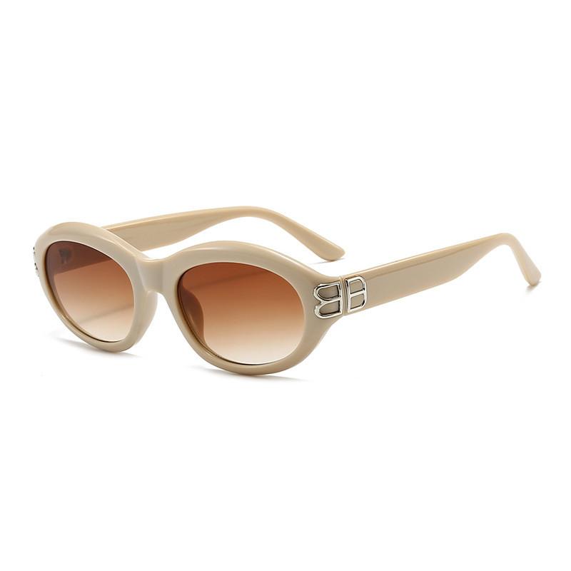 Fashion Ol Cat Eye Sunglasses With Uv400 Protection For Summer Outings
