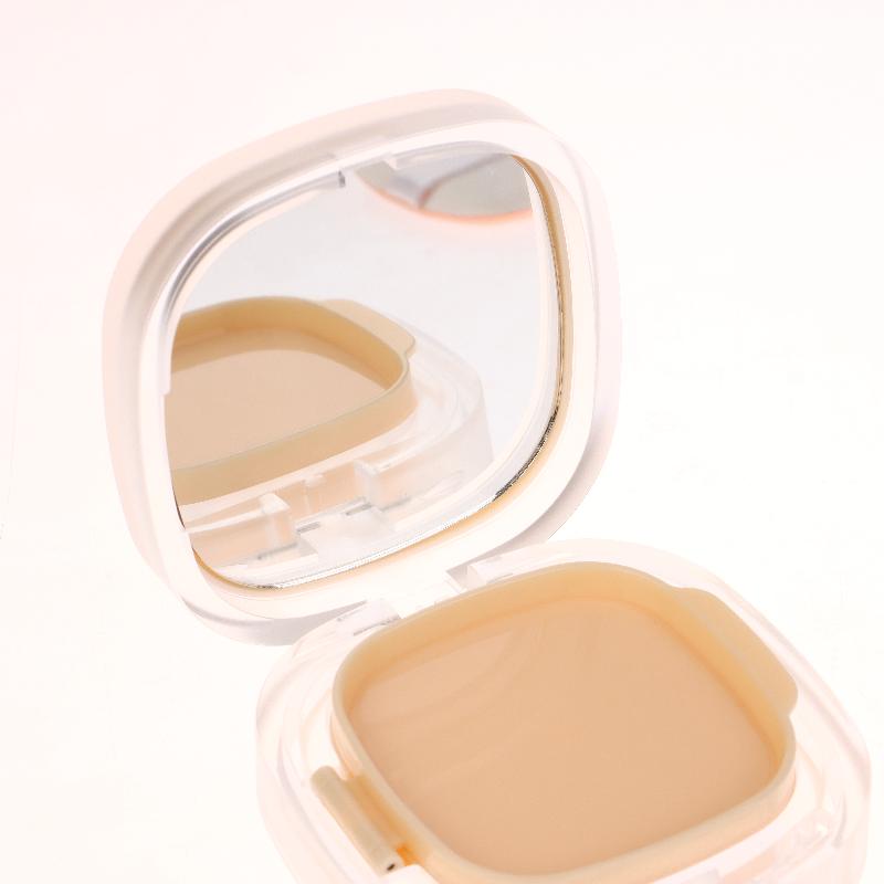 15G Empty Foundation Makeup Jar With Sponge Puff Handheld Portable Cosmetic Travel Makeup Jar Plastic Powder Box For Bb Cream