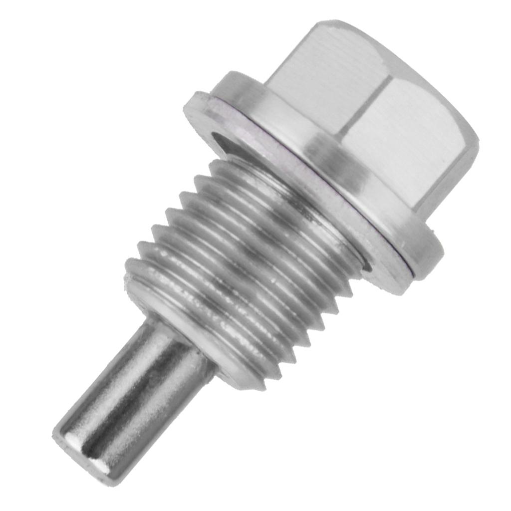 Magnetic Oil Drain Plug M14X1.5 Car Engine Oil Pan Plug Metal for Honda Ford Mazda Hyundai Kia Motor Oil Draining Bowl