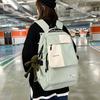 Schoolbag couple schoolbag male new Korean version Harajuku contrasting color double backpack female high school college student casual double