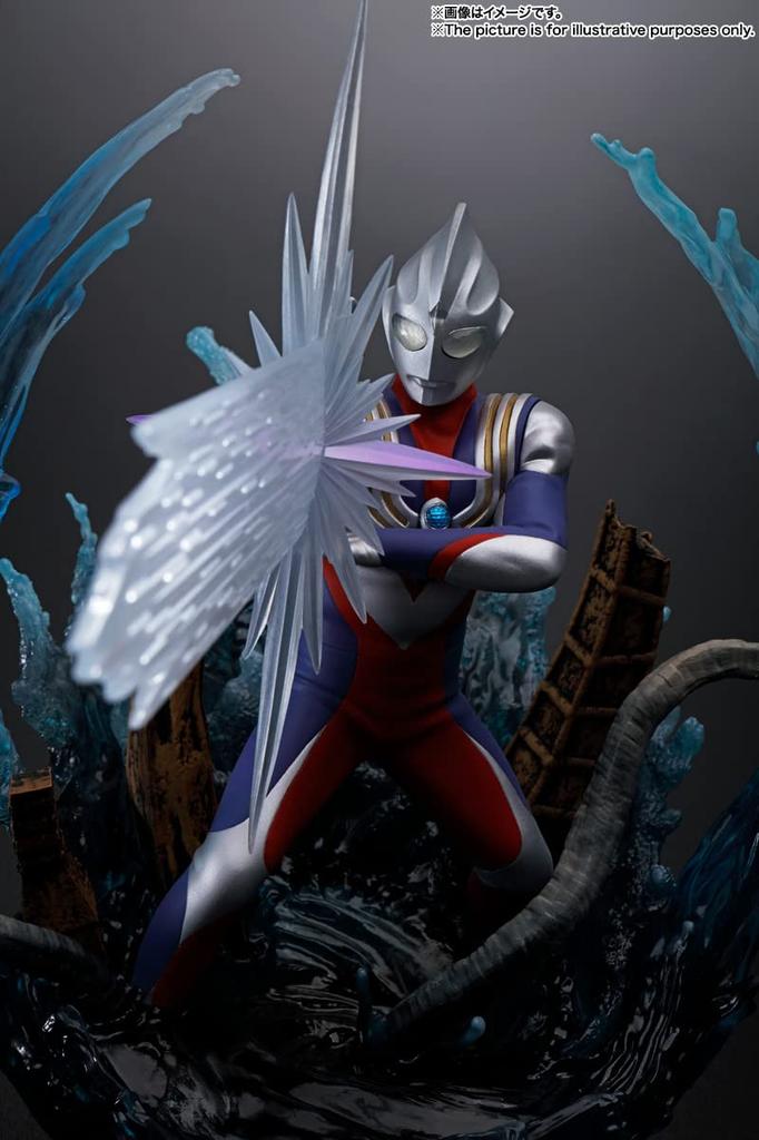 Figuarts ZERO [Super Fierce Battle] Ultraman Tiga Multi-Type, Approximately 190mm, PVCABS Painted Complete Figure, BAS63247