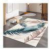 Crystal Velvet Living Room Carpet Feather Geometric Pattern Modern Sofa Tea Table Bedroom Bedside Study Office Foot Mat