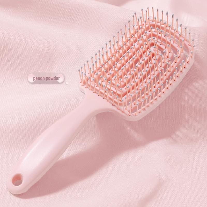 

Пушистая изогнутая расческа с высоким верхом и воздушной подушечкой для укладки длинных волос и массажа