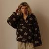 Felpa Pullover Calda in Pile da Donna Europea e Americana Autunno/Inverno 2025
