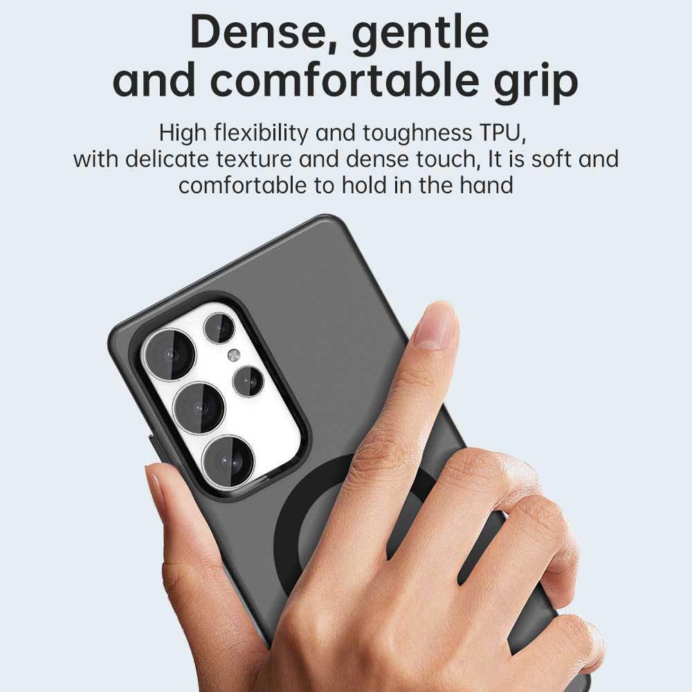 For Samsung Galaxy S25 S24 Ultra Translucent For Magsafe Phone Cases For Samsung S23 Ultra S24 FE S25 Plus Magnetic Matte Cover