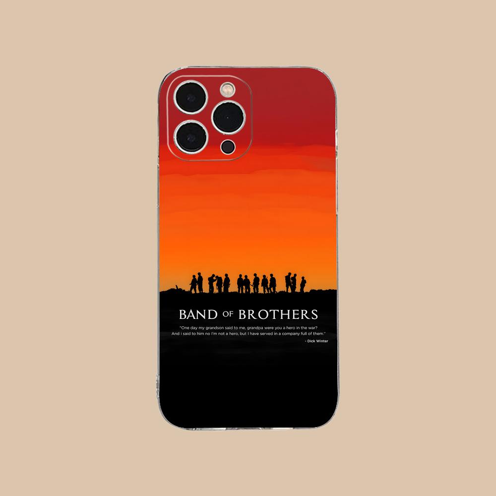 

Чехол для телефона Band of Brothers для iPhone 17 16 15 14 13 12 11 X XR XS Air Pro Max Plus Mini Мягкий ТПУ Прозрачный Чехол iPhone XS Max