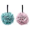 2pcs Bath Puff Soft Bath Lily Extra-dense Shower Ball Loofah Sponge Body Exfoliate Pouf