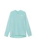 North Hybrid Dry Dot Light Crew Canal Size M [The Face] Long-Sleeve T-Shirt, Blue,
