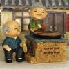 Wedding Home Decors Figurine Elderly Couple Statue Romantics Grandparents Figure Grandma Grandpa Miniature Ornament