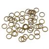 Single Loop Open Jump Rings for DIY Bracelets, Necklaces, and Earrings - Jewelry Making Accessories, Metal C and O Rings.