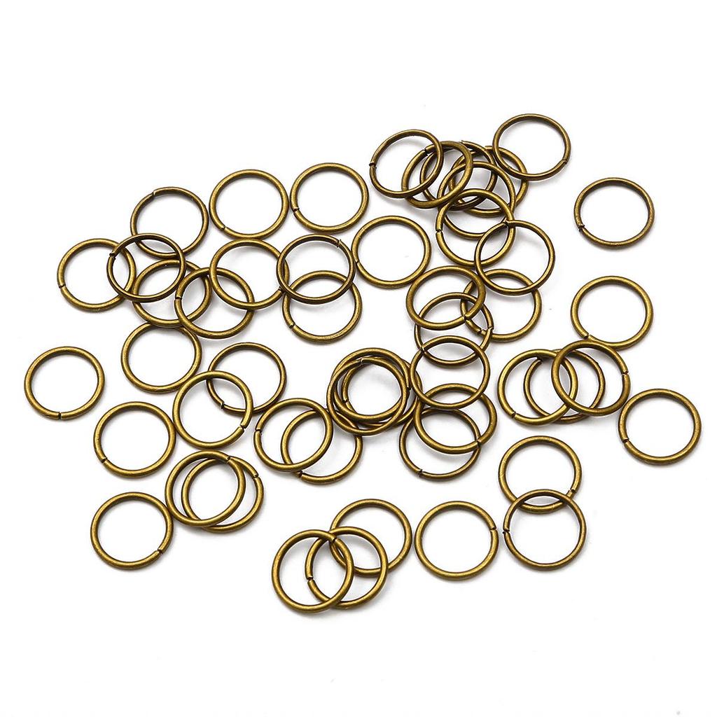 Single Loop Open Jump Rings for DIY Bracelets, Necklaces, and Earrings - Jewelry Making Accessories, Metal C and O Rings.