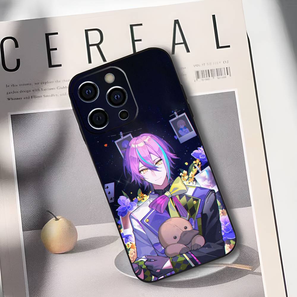Kamishiro Rui Project S-SEKAI Phone Case For IPhone 17,16,15,14,13,12,11,Plus,Pro,Max,Plus,XS,soft case Black silicone