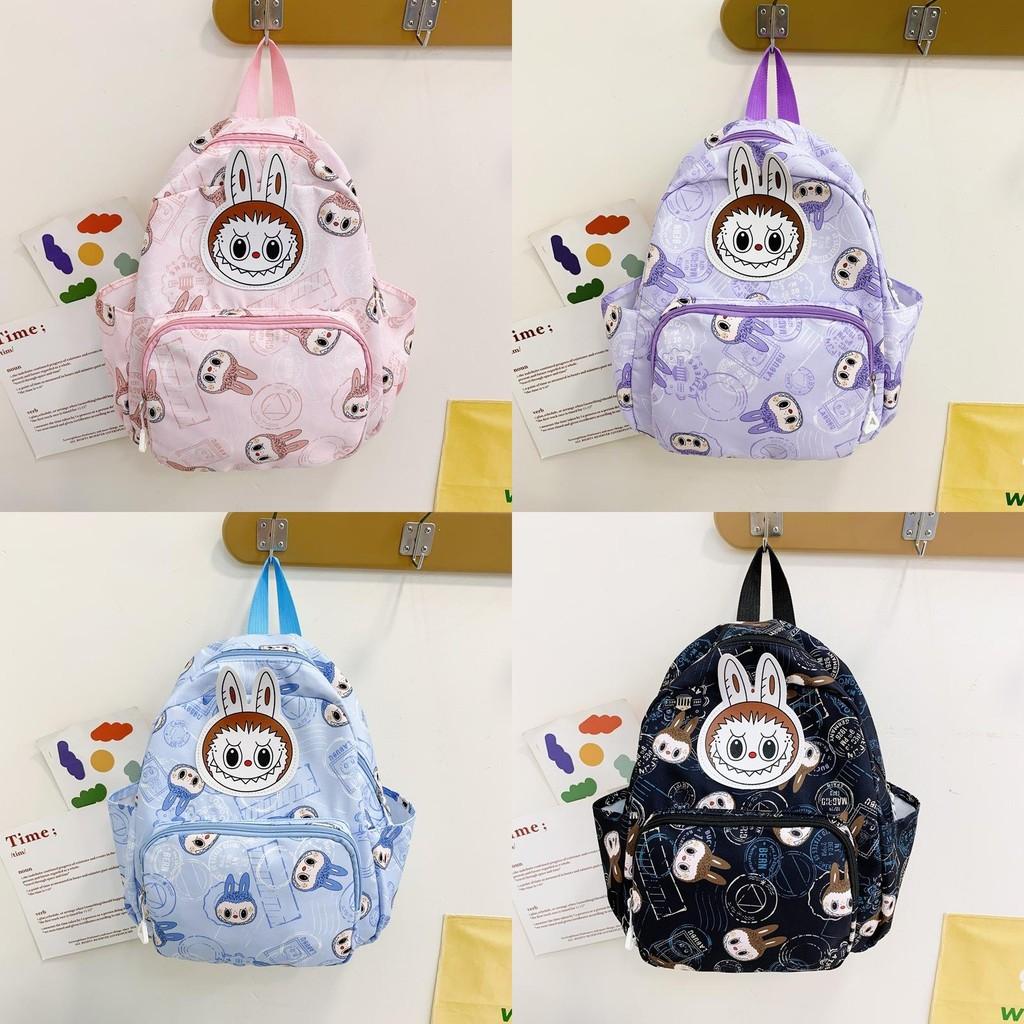 Cartoon Kids Dual Shoulder Backpack Large Capacity Print Schoolbag Students