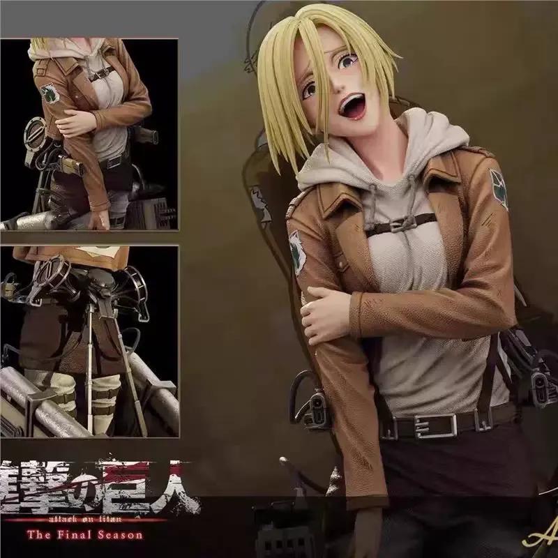 Attack On Titan Annie Leonhart Full Painted Gk Action Figure Anime Collectible Toy Statue Desktop Decor For Manga Collectors