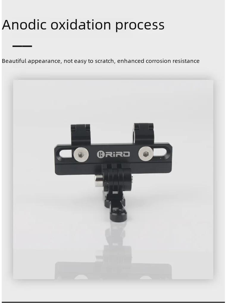 RIRO Aluminum Road Bike Seat Clamp & Bottle Holder with Sports Camera Mount