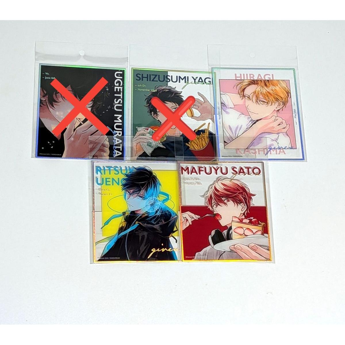 Used Clear Mini Shikishi Given Exhibition Semi-Complete Midwinter Ritsuka Hiiragi
