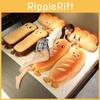 Cute Simulation Bread Plush Toy Soft Pillow Sofa Cushion Gift 15.7/23.6/31.4in